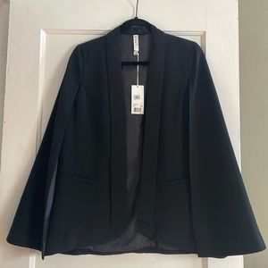 NWT Mural black cape blazer medium
